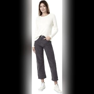 BNWT Levi's Ribcage straight ankle cords Dark grey size 28 x 27